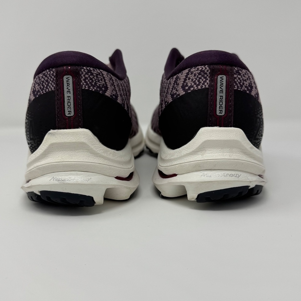 Mizuno Wave Rider 24 Waveknit Women’s Size 9.5 Woodrose Pale Lilac Running Shoes - Picture 9 of 11